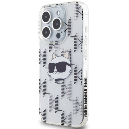Θήκη για Apple iPhone 15 Pro Max, Karl Lagerfeld, IML Electroplated Choupette Head, Διάφανη