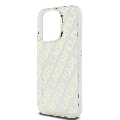 Θήκη για Apple iPhone 15 Pro Max, Karl Lagerfeld, IML Luxury Gold Fullover Logo, Χρυσή