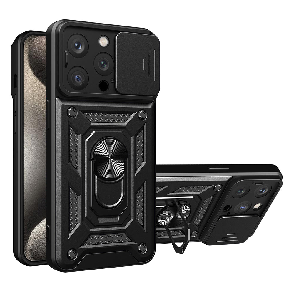 Θήκη για Apple iPhone 15 Pro Max, Techsuit, CamShield, Μαύρο