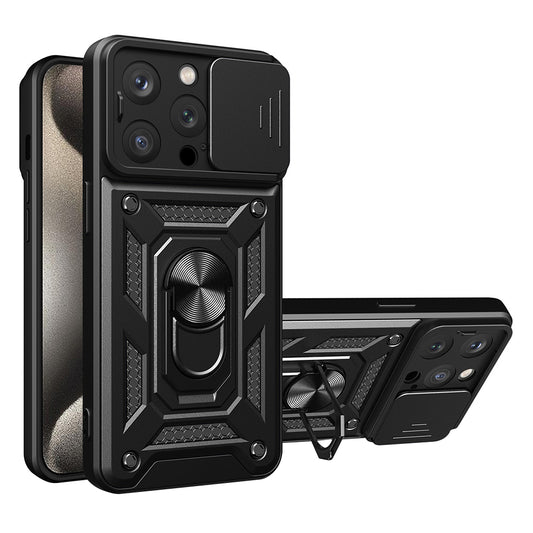 Θήκη για Apple iPhone 15 Pro Max, Techsuit, CamShield, Μαύρο