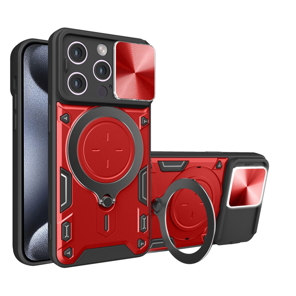 Θήκη για Apple iPhone 15 Pro, Techsuit, CamGuard Pro, Κόκκινο