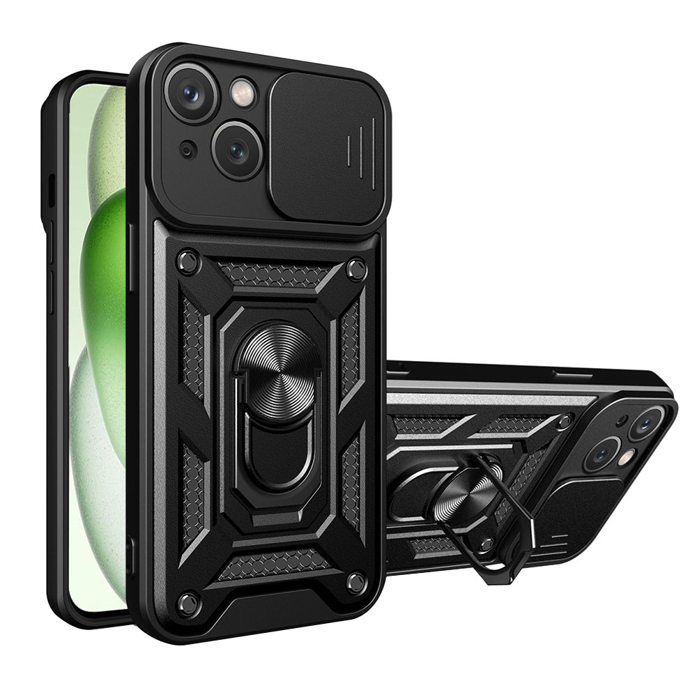 Θήκη για Apple iPhone 15, Techsuit, CamShield, Μαύρο