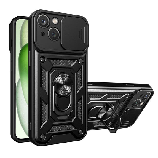 Θήκη για Apple iPhone 15, Techsuit, CamShield, Μαύρο
