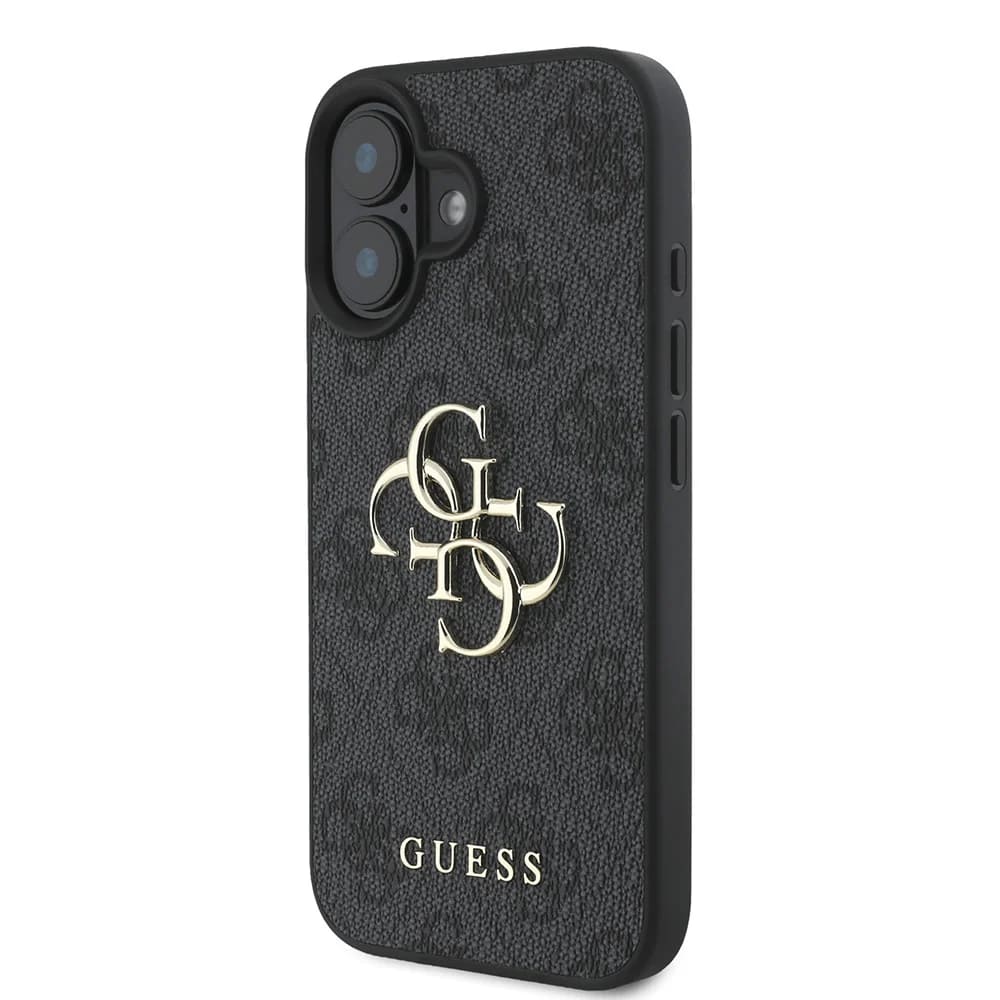 Θήκη για Apple iPhone 16, Guess, 4G Big Logo, Μαύρη