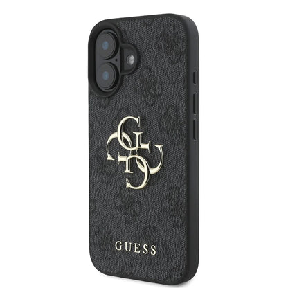 Θήκη για Apple iPhone 16, Guess, 4G Big Logo, Μαύρη