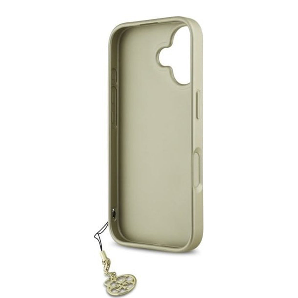 Θήκη για Apple iPhone 16, Guess, 4G Charm, Μαύρη