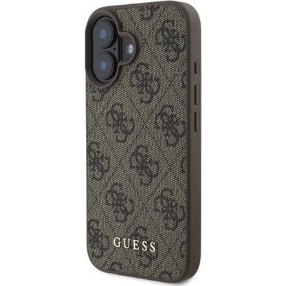Θήκη για Apple iPhone 16, Guess, 4G Classic, Καφέ