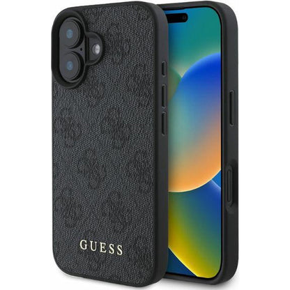 Θήκη για Apple iPhone 16, Guess, 4G Classic, Μαύρη