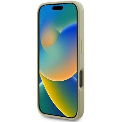 Θήκη για Apple iPhone 16, Guess, Fixed Glitter Big 4G, Χρυσή