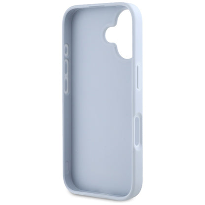 Θήκη για Apple iPhone 16, Guess, Grained Big 4G Logo Small Classic Logo, Μπλε