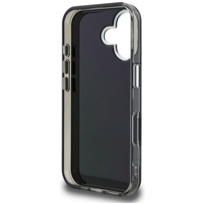 Θήκη για Apple iPhone 16, Karl Lagerfeld, IML Aquarelle Logo Karl & Choupette, Μαύρη