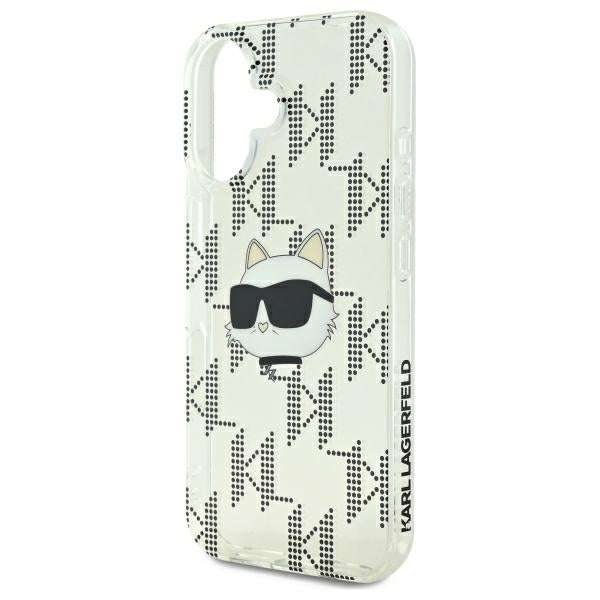 Θήκη για Apple iPhone 16, Karl Lagerfeld, IML Luxury Electroplated Choupette's Head, Διαφανής