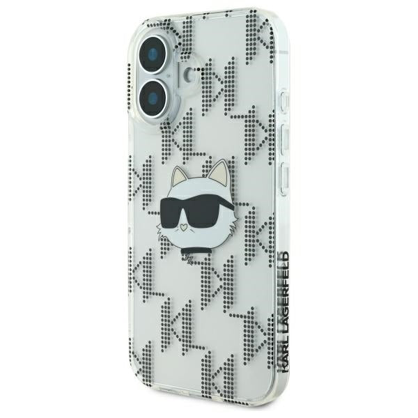 Θήκη για Apple iPhone 16, Karl Lagerfeld, IML Luxury Electroplated Choupette's Head, Διαφανής