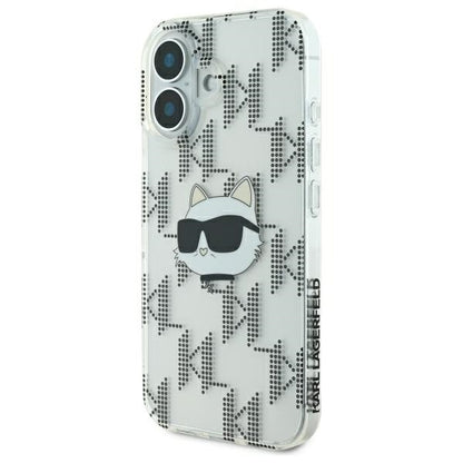 Θήκη για Apple iPhone 16, Karl Lagerfeld, IML Luxury Electroplated Choupette's Head, Διαφανής
