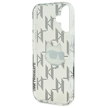 Θήκη για Apple iPhone 16, Karl Lagerfeld, IML Luxury Electroplated Choupette's Head, Διαφανής