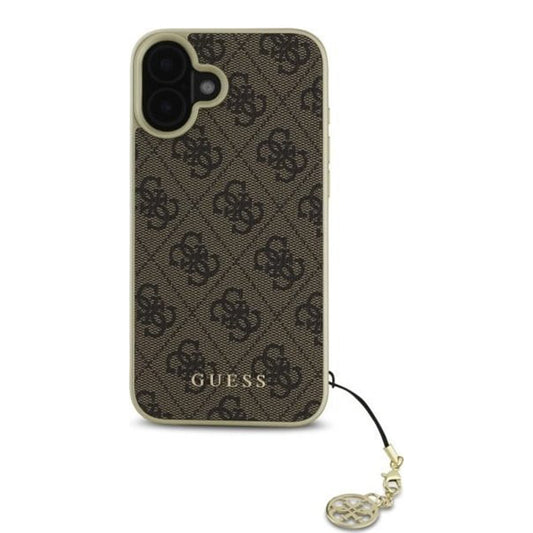 Θήκη για Apple iPhone 16 Plus, Guess, 4G Charm, Καφέ