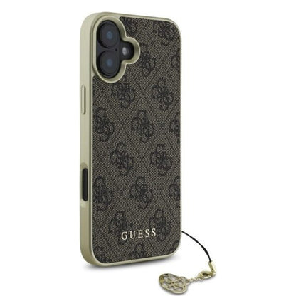 Θήκη για Apple iPhone 16 Plus, Guess, 4G Charm, Καφέ
