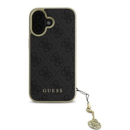 Θήκη για Apple iPhone 16 Plus, Guess, 4G Charm, Μαύρη
