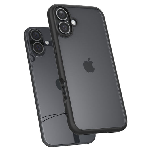 Θήκη για Apple iPhone 16 Plus, Spigen, Ultra Hybrid, Ματ Μαύρη