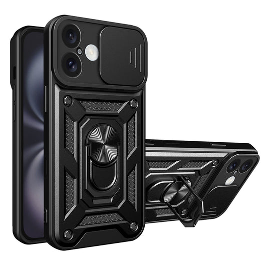Θήκη για Apple iPhone 16 Plus, Techsuit, CamShield, Μαύρο