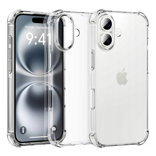 Θήκη για Apple iPhone 16 Plus, Techsuit, Ανθεκτική σε Κρούσεις Διαφανής (Μεγάλη Οπή Φακού), Διαφανής