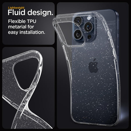 Θήκη για Apple iPhone 16 Plus, Techsuit, SparkleSkin, Διαφανής