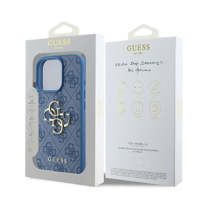 Θήκη για Apple iPhone 16 Pro, Guess, 4G Big Logo, Μπλε