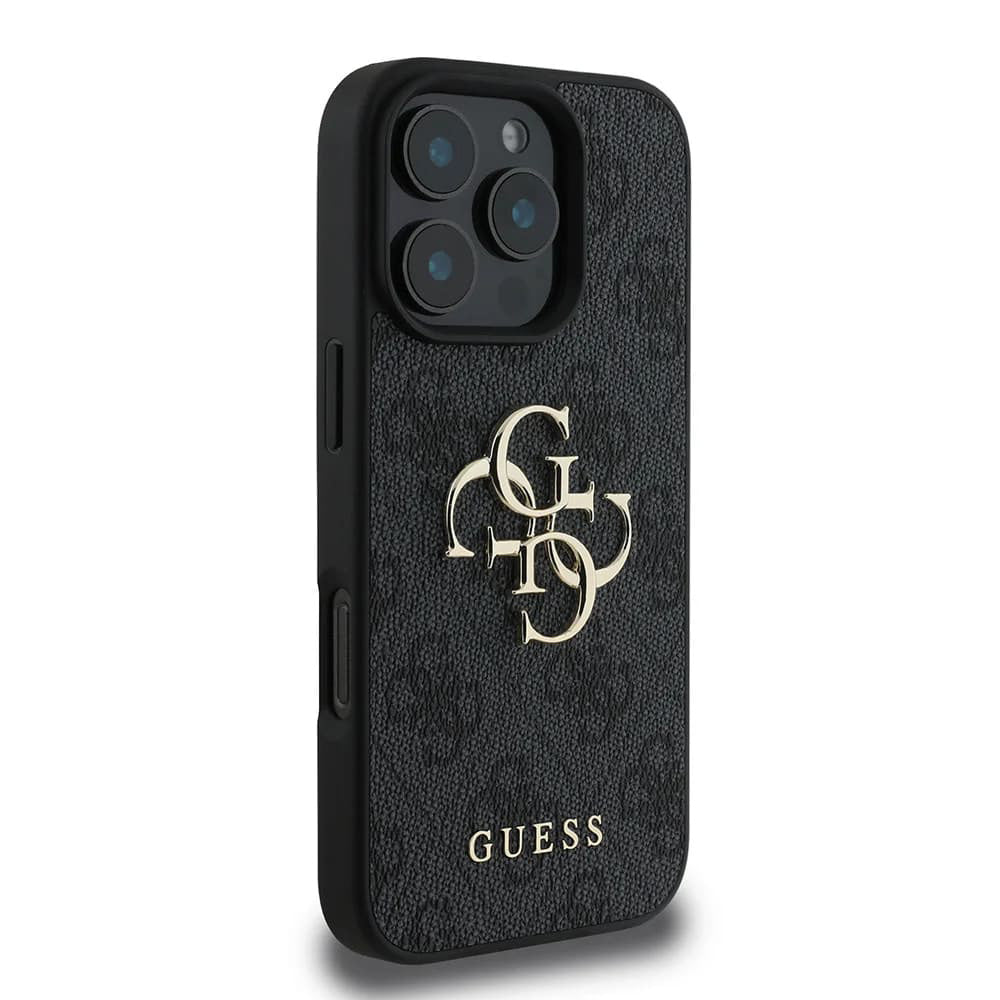 Θήκη για Apple iPhone 16 Pro, Guess, 4G Big Logo, Μαύρη