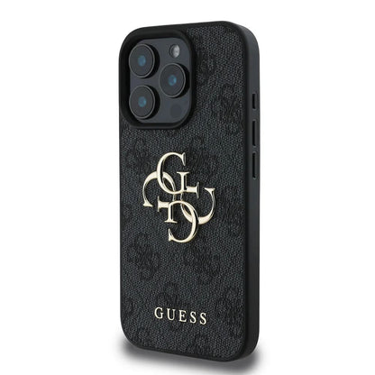 Θήκη για Apple iPhone 16 Pro, Guess, 4G Big Logo, Μαύρη