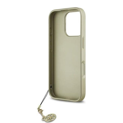 Θήκη για Apple iPhone 16 Pro, Guess, 4G Charm, Μαύρη