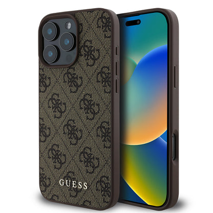 Θήκη για Apple iPhone 16 Pro, Guess, 4G Classic, Καφέ