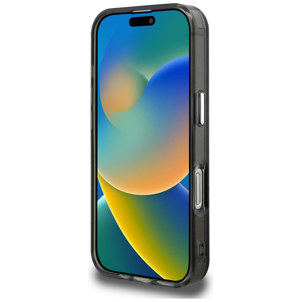 Θήκη για Apple iPhone 16 Pro, Karl Lagerfeld, IML Aquarelle Logo Choupette, Μαύρη