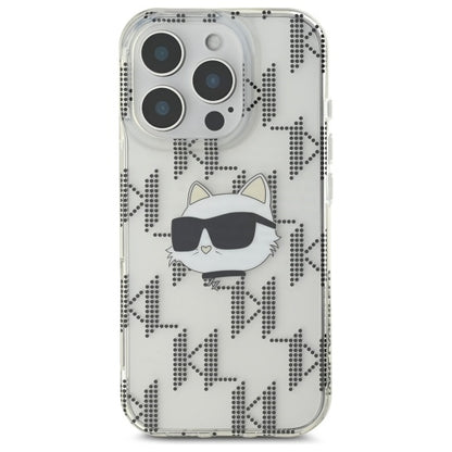 Θήκη για Apple iPhone 16 Pro, Karl Lagerfeld, IML Luxury Electroplated Choupette's Head, Διάφανη