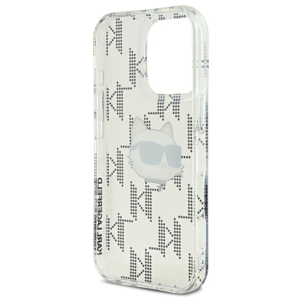 Θήκη για Apple iPhone 16 Pro, Karl Lagerfeld, IML Luxury Electroplated Choupette's Head, Διάφανη