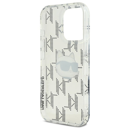 Θήκη για Apple iPhone 16 Pro, Karl Lagerfeld, IML Luxury Electroplated Choupette's Head, Διάφανη