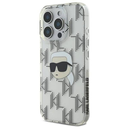 Θήκη για Apple iPhone 16 Pro, Karl Lagerfeld, IML Luxury Electroplated Karl's Head, Διαφανής