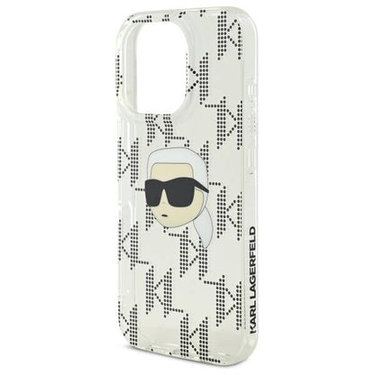 Θήκη για Apple iPhone 16 Pro, Karl Lagerfeld, IML Luxury Electroplated Karl's Head, Διαφανής