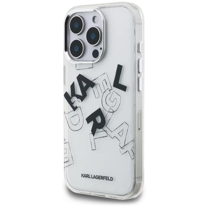 Θήκη για Apple iPhone 16 Pro, Karl Lagerfeld, IML Sketched Graphic Logo, Διαφανής