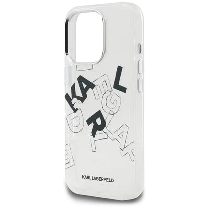 Θήκη για Apple iPhone 16 Pro, Karl Lagerfeld, IML Sketched Graphic Logo, Διαφανής