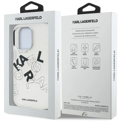 Θήκη για Apple iPhone 16 Pro, Karl Lagerfeld, IML Sketched Graphic Logo, Διαφανής