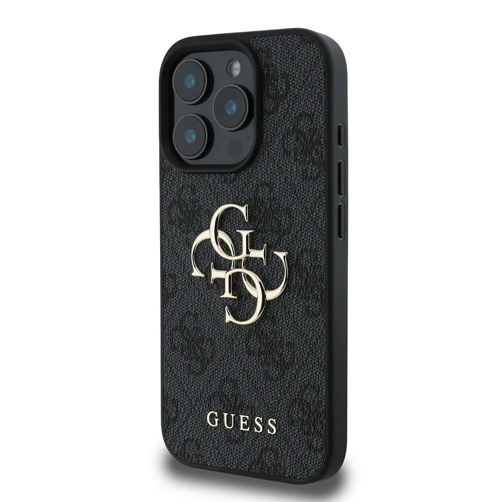 Θήκη για Apple iPhone 16 Pro Max, Guess, 4G Big Logo, Μαύρη