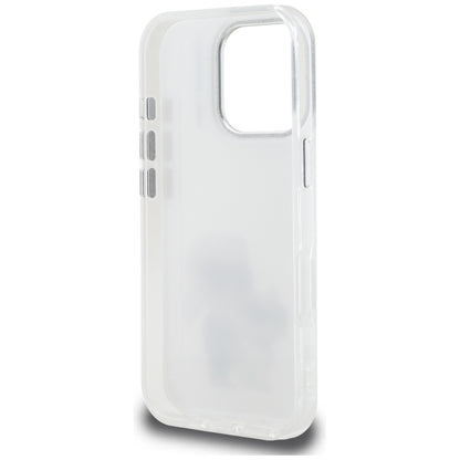 Θήκη για Apple iPhone 16 Pro Max, Karl Lagerfeld, IML Aquarelle Logo Karl & Choupette, Λευκή