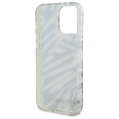 Θήκη για Apple iPhone 16 Pro Max, Karl Lagerfeld, IML Luxury Zebra Pattern with Strap, Μαύρη