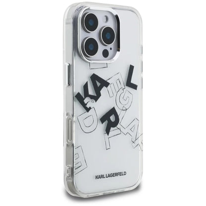 Θήκη για Apple iPhone 16 Pro Max, Karl Lagerfeld, IML Sketched Graphic Logo, Διαφανής