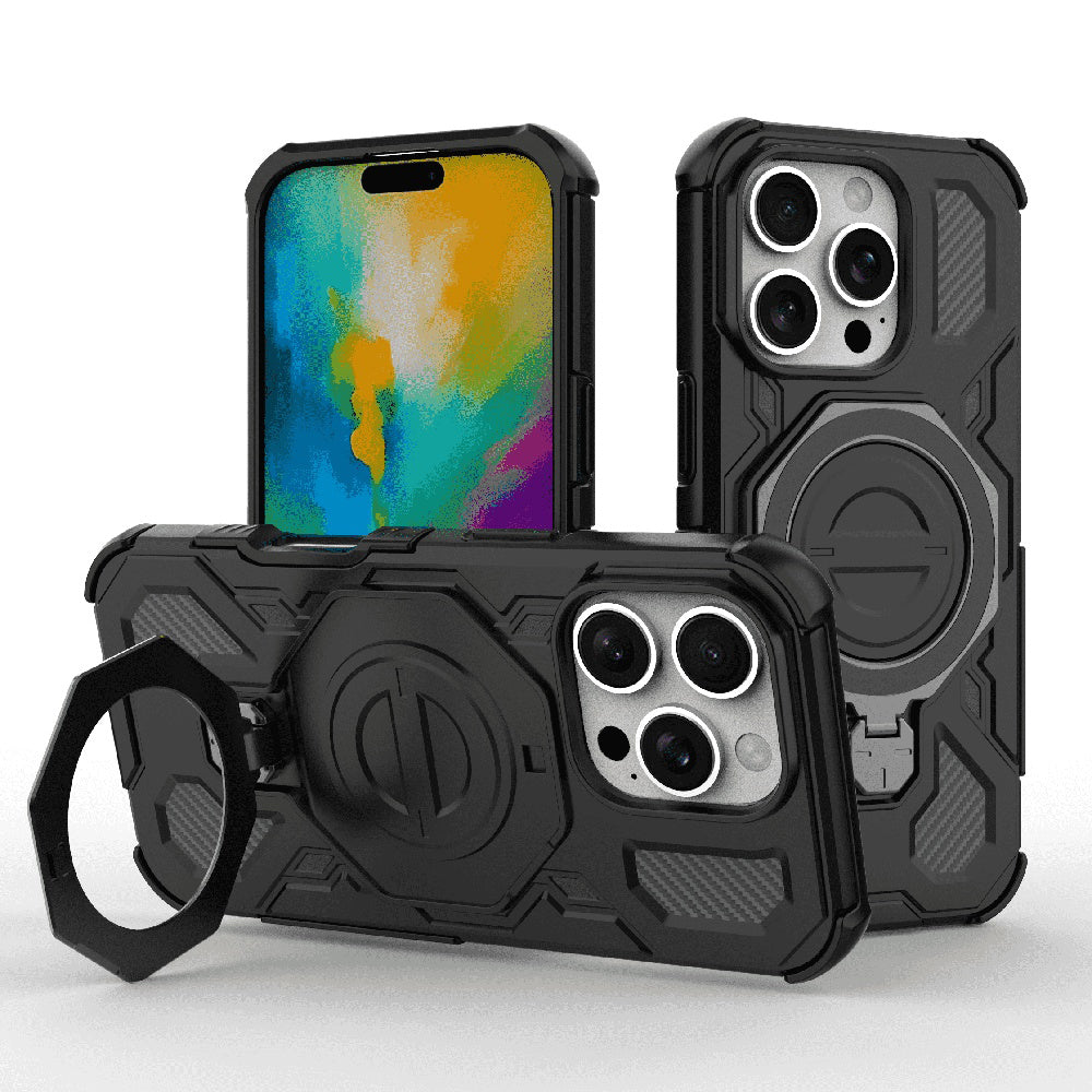 Θήκη για Apple iPhone 16 Pro Max, Techsuit, Carbon Shield Pro, Μαύρο