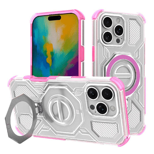 Θήκη για Apple iPhone 16 Pro Max, Techsuit, Carbon Shield Pro, Ροζ