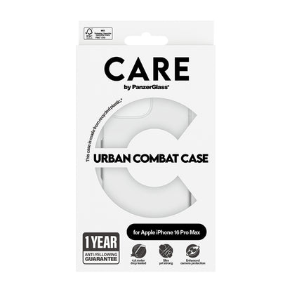 Θήκη για Apple iPhone 16 Pro, PanzerGlass, Care Urban Combat, Διαφανής