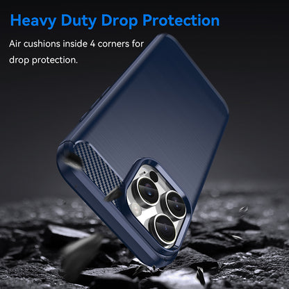 Case for Apple iPhone 16 Pro, Techsuit, Carbon, Blue