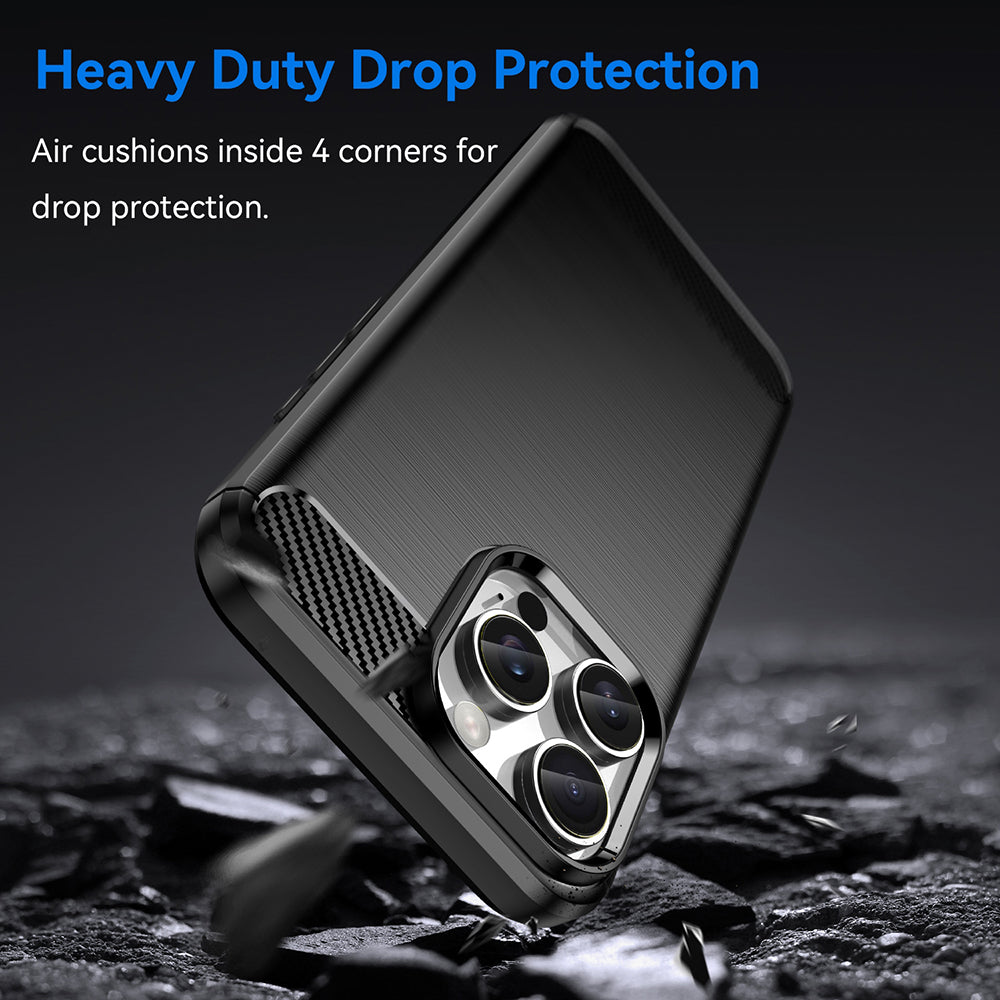 Θήκη για Apple iPhone 16 Pro, Techsuit, Carbon, Μαύρο