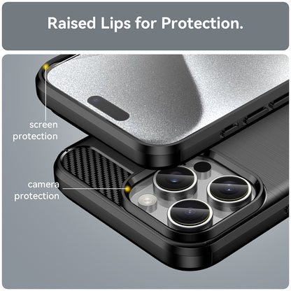 Θήκη για Apple iPhone 16 Pro, Techsuit, Carbon, Μαύρο